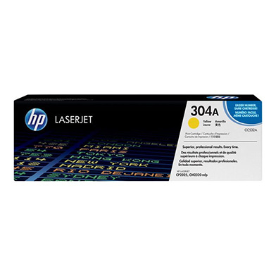 Genuine HP 304A Yellow Print Cartridge (2,800 Pages) 